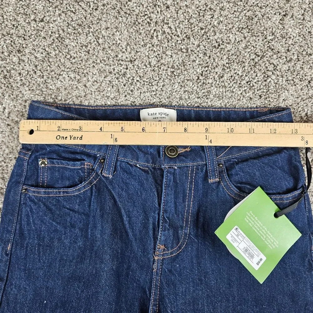Kate Spade Target Jeans Womens 00 High Rise Straight Leg Wide Cuff